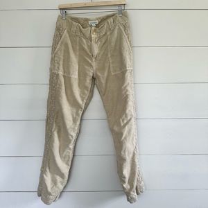 Sundance Organia Lace Cotton Linen Blend Pants Size 10